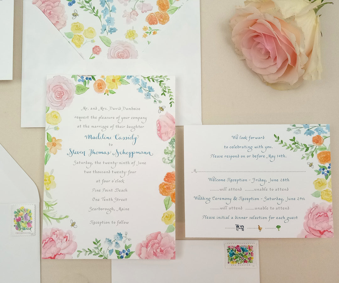 Garden Party Wedding Invitation