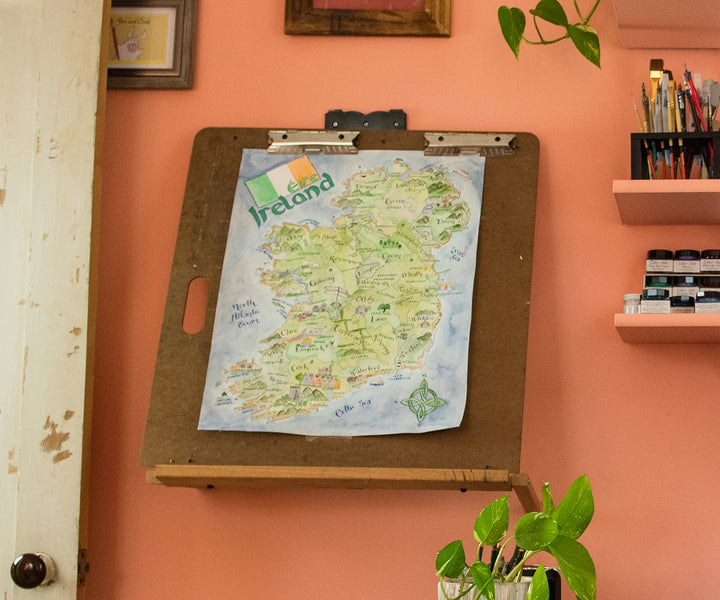 Ireland map photo by Melissa Mullen