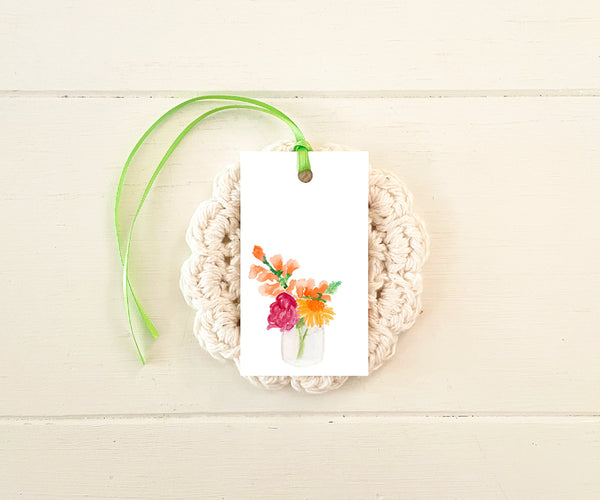 jar of blossoms favor tags