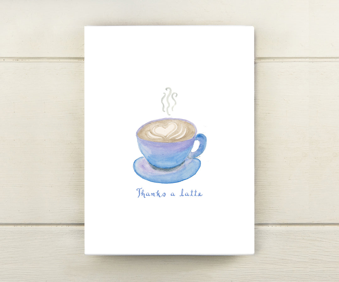 Latte Thank You Card