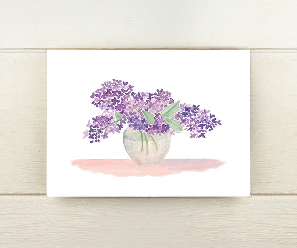 Lilac Bouquet Card