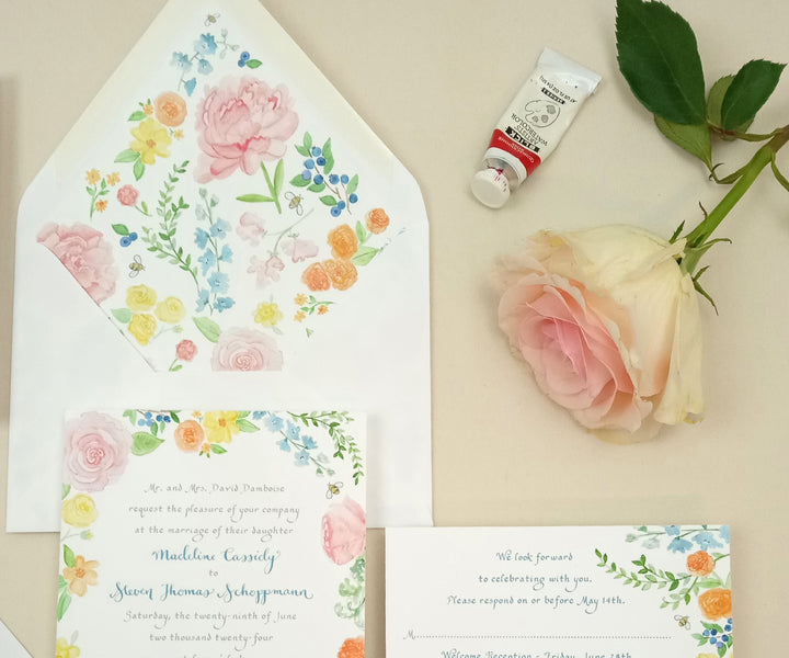 Garden Party Wedding Invitation