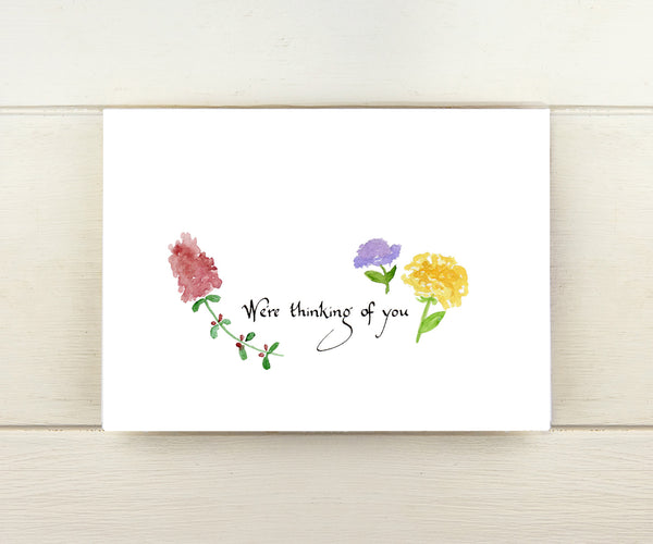 Little Flowers Sympathy Card