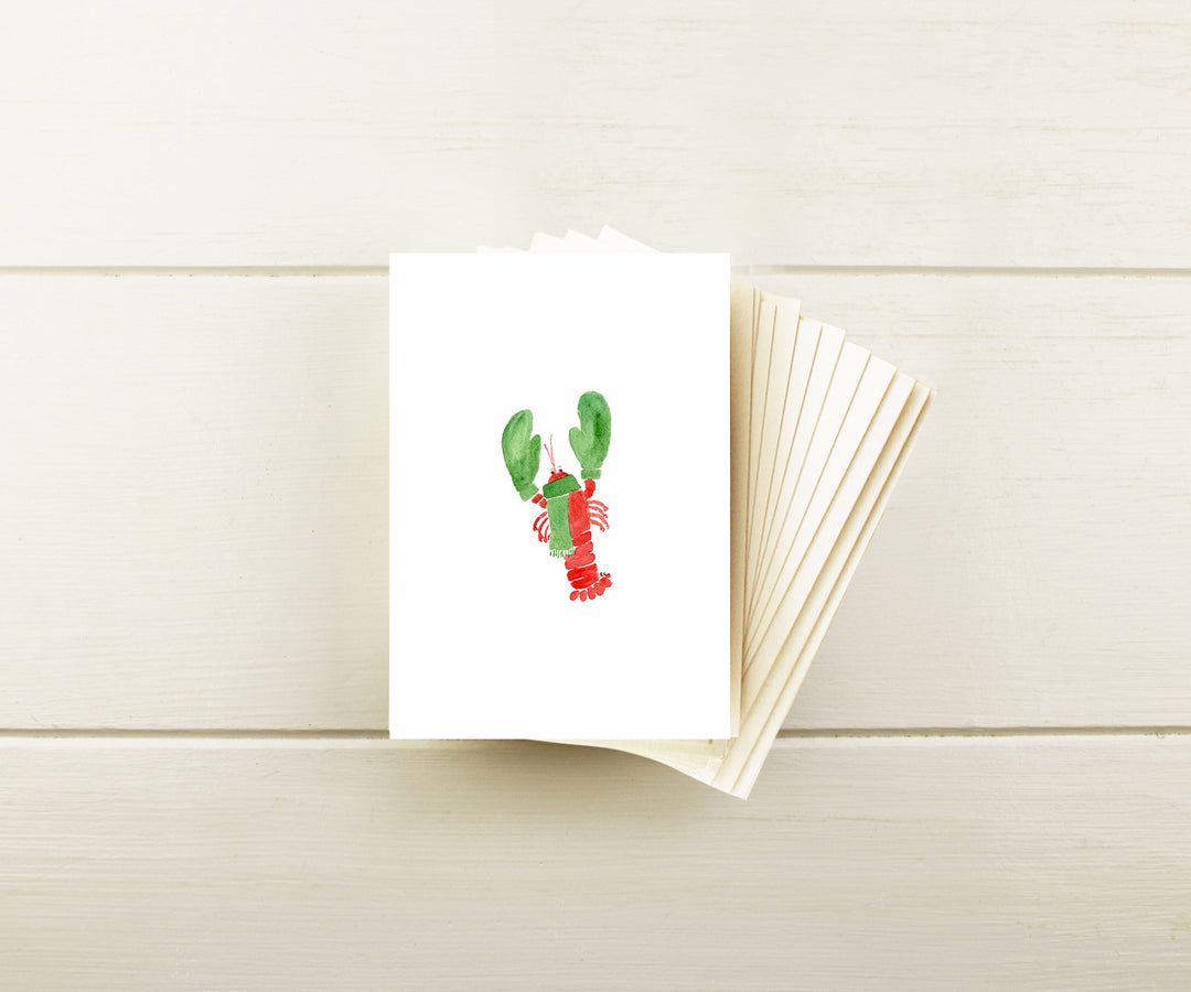 Lobster Holiday Note Cards