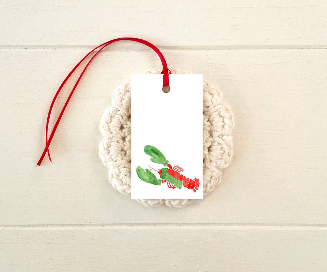 Lobster Holiday Christmas Gift Tags