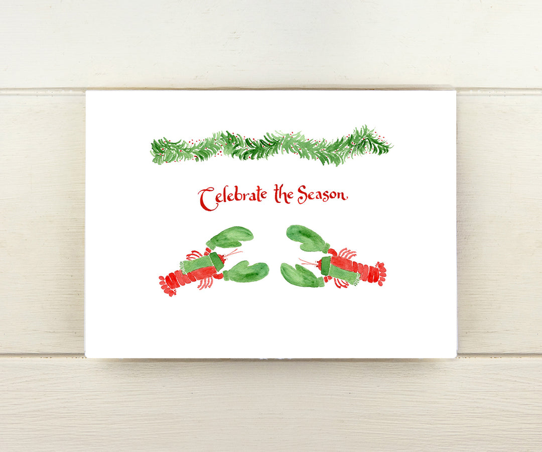 Lobsters Holiday Card