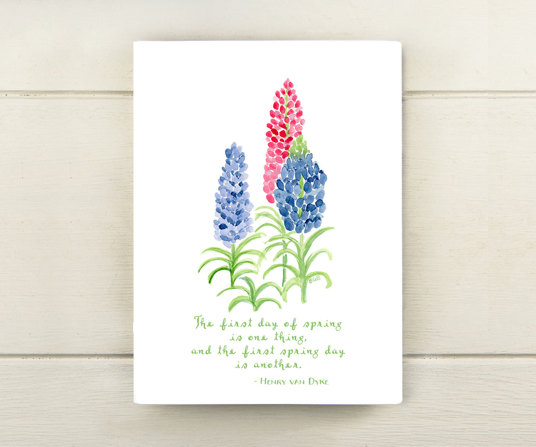 Lupines Spring Quote Card