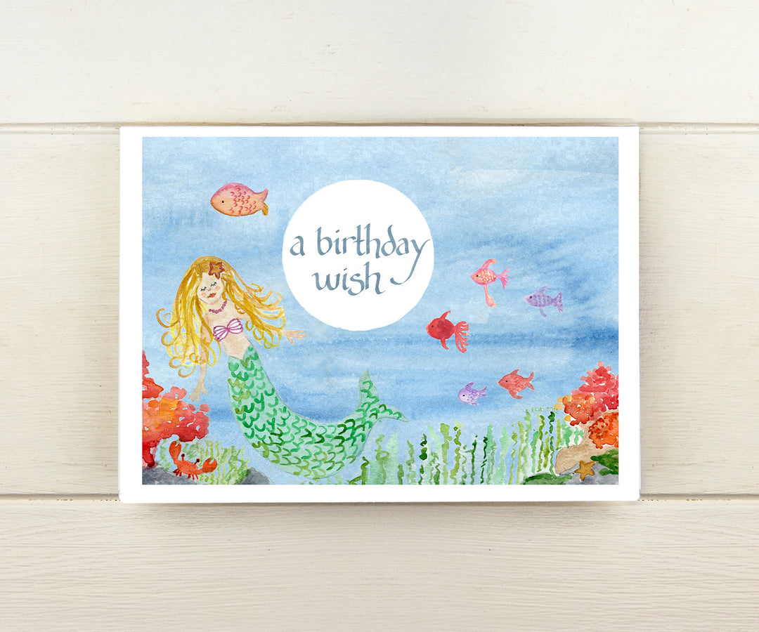 Mermaid Birthday Card