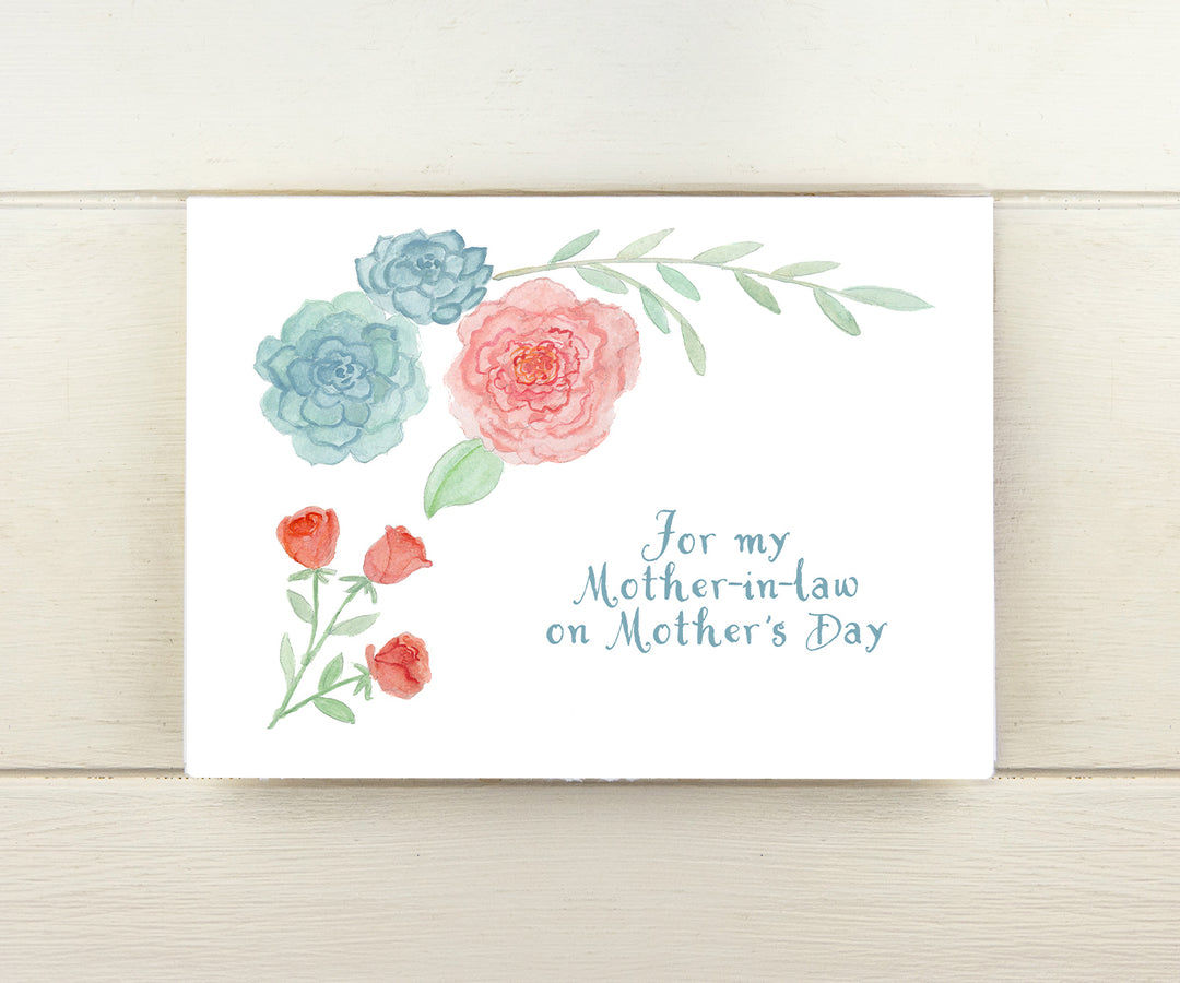 Mother-In-Law Succulent Mother's Day Card