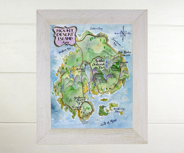 Map of Mt. Desert Island