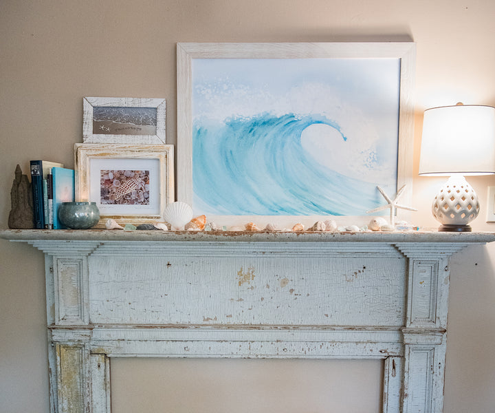 Ocean Wave watercolor print