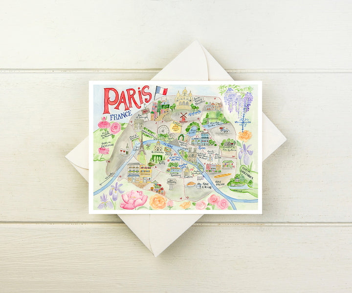 Paris, France Note Cards