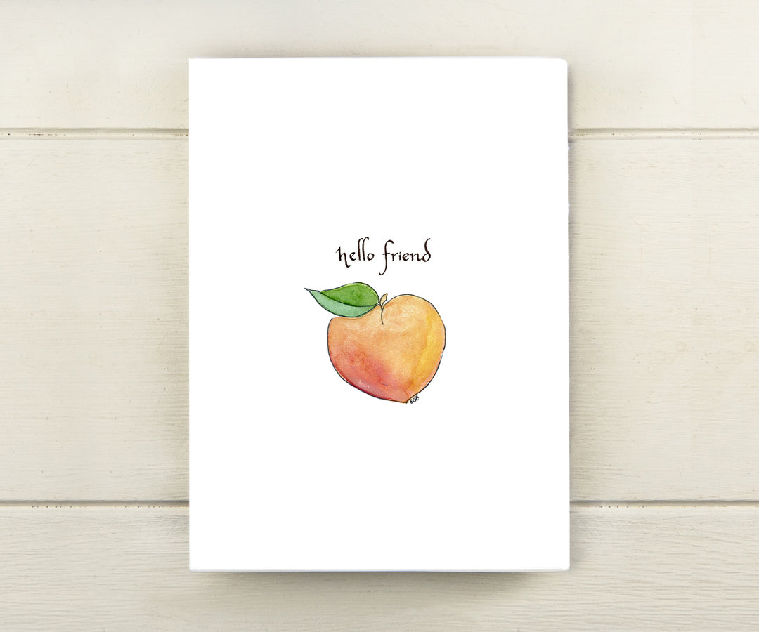 Peach Greeting Card