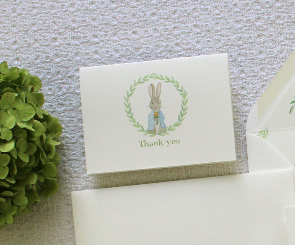 Peter Rabbit Thank You Note Cards