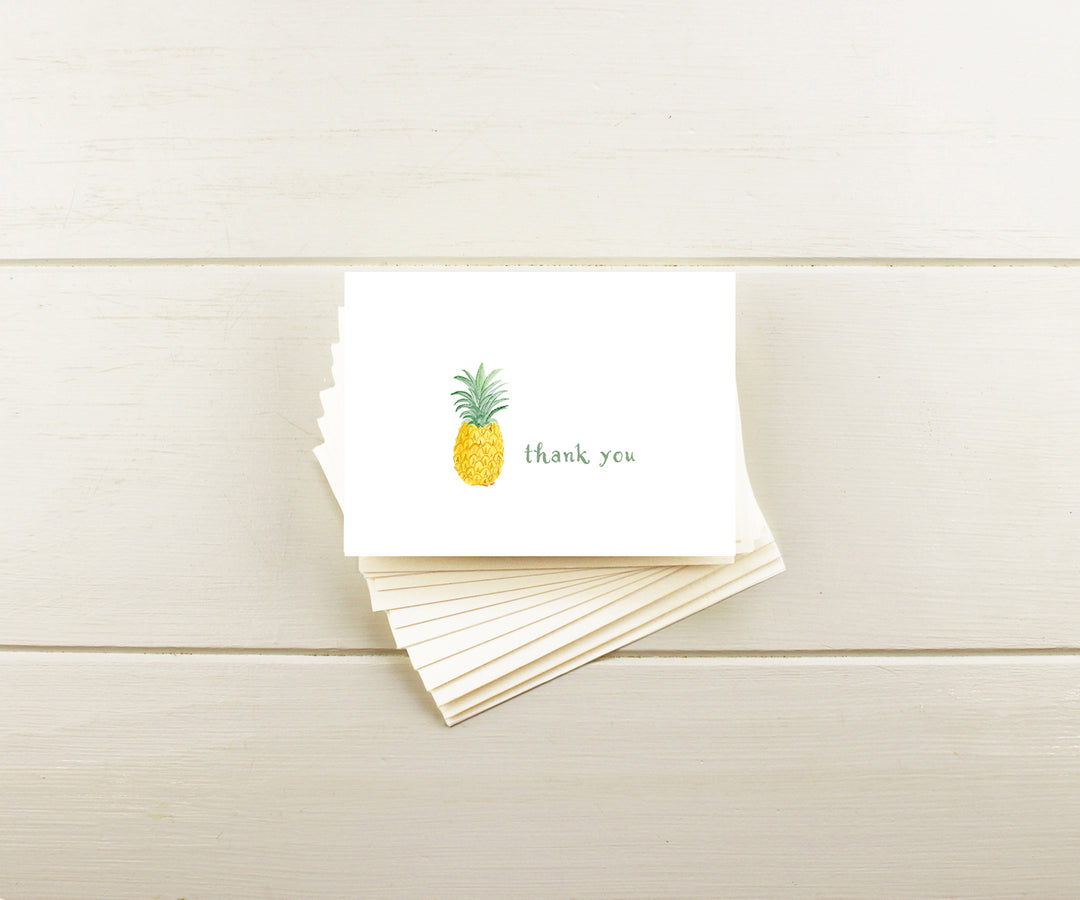 Pineapple Thank You Note Cards