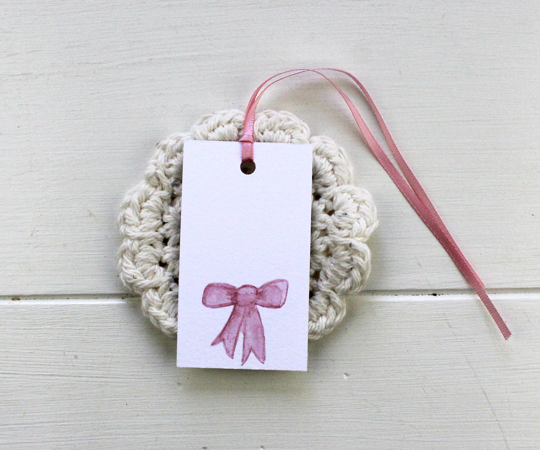 Pink Bow Gift Tags