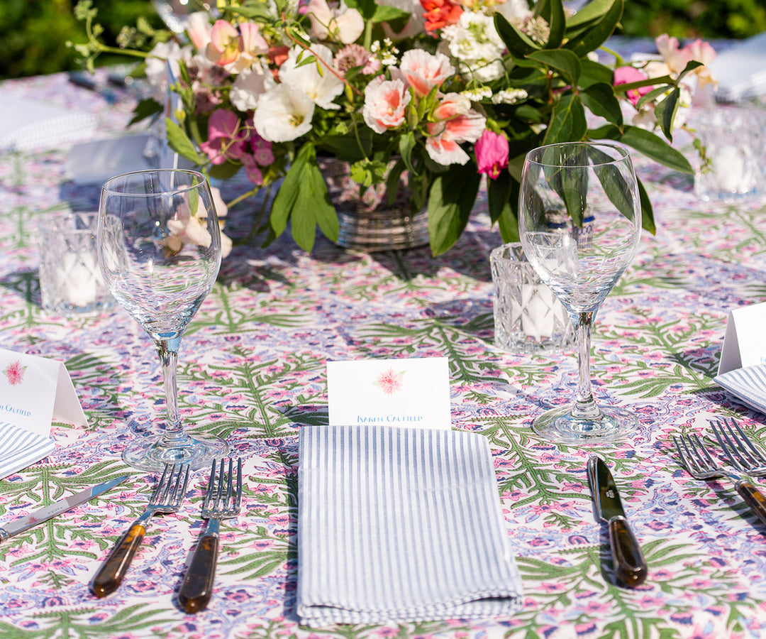 Pink Dahlia Place Card by Sarah Bastille Photography