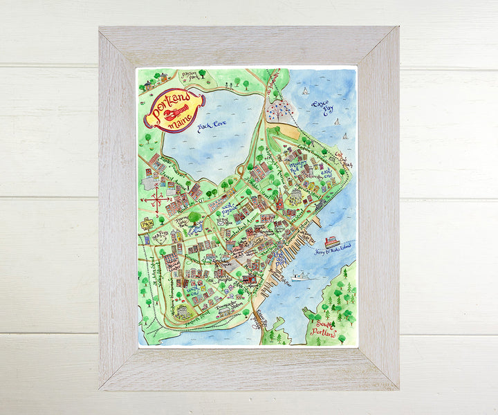 Map of Portland, ME