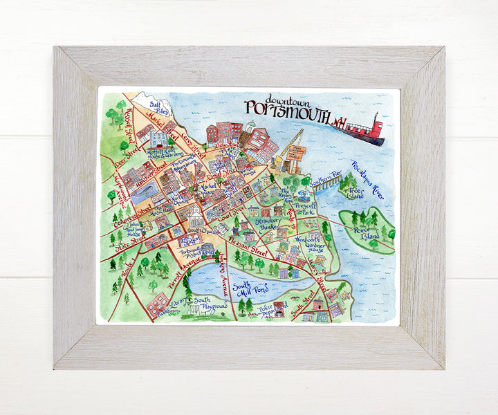 Map of Portsmouth, NH