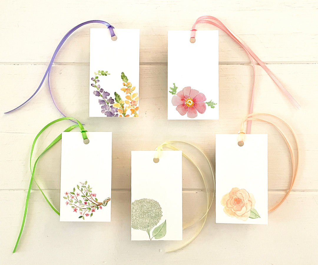 Pretty Flowers Gift Tags