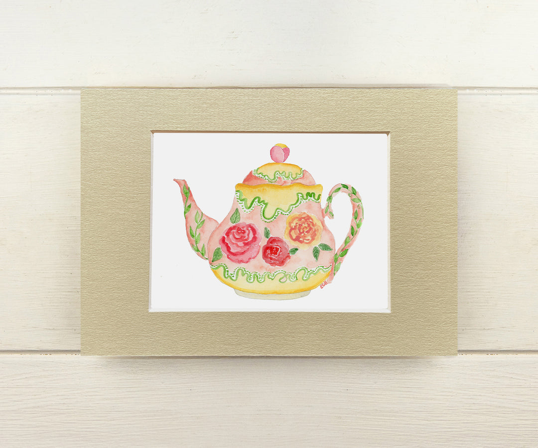 Pretty Teapot Mini Print