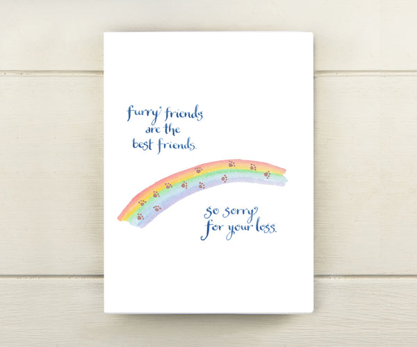 Rainbow Bridge Pet Sympathy Card