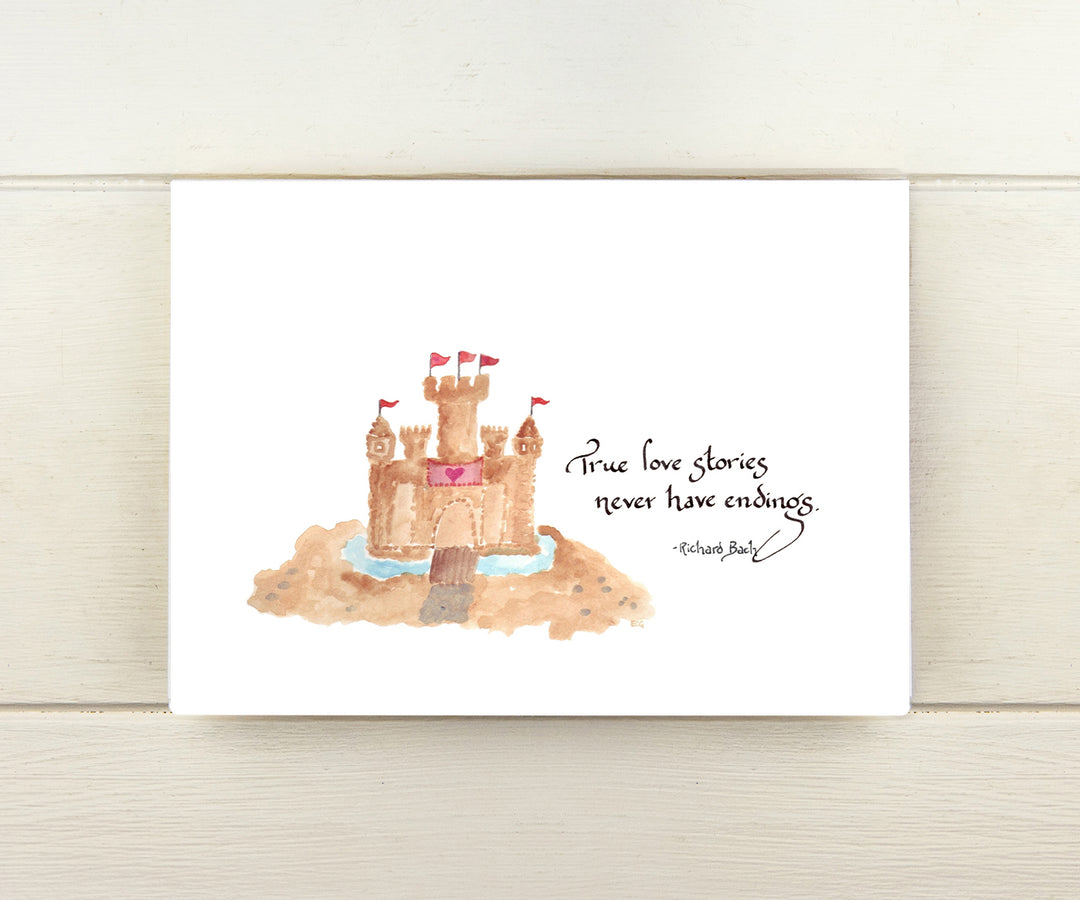 Sand Castle Quote Card