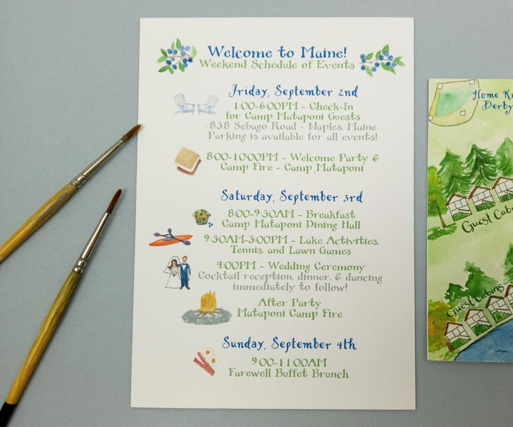 Illustrated Schedules of Events