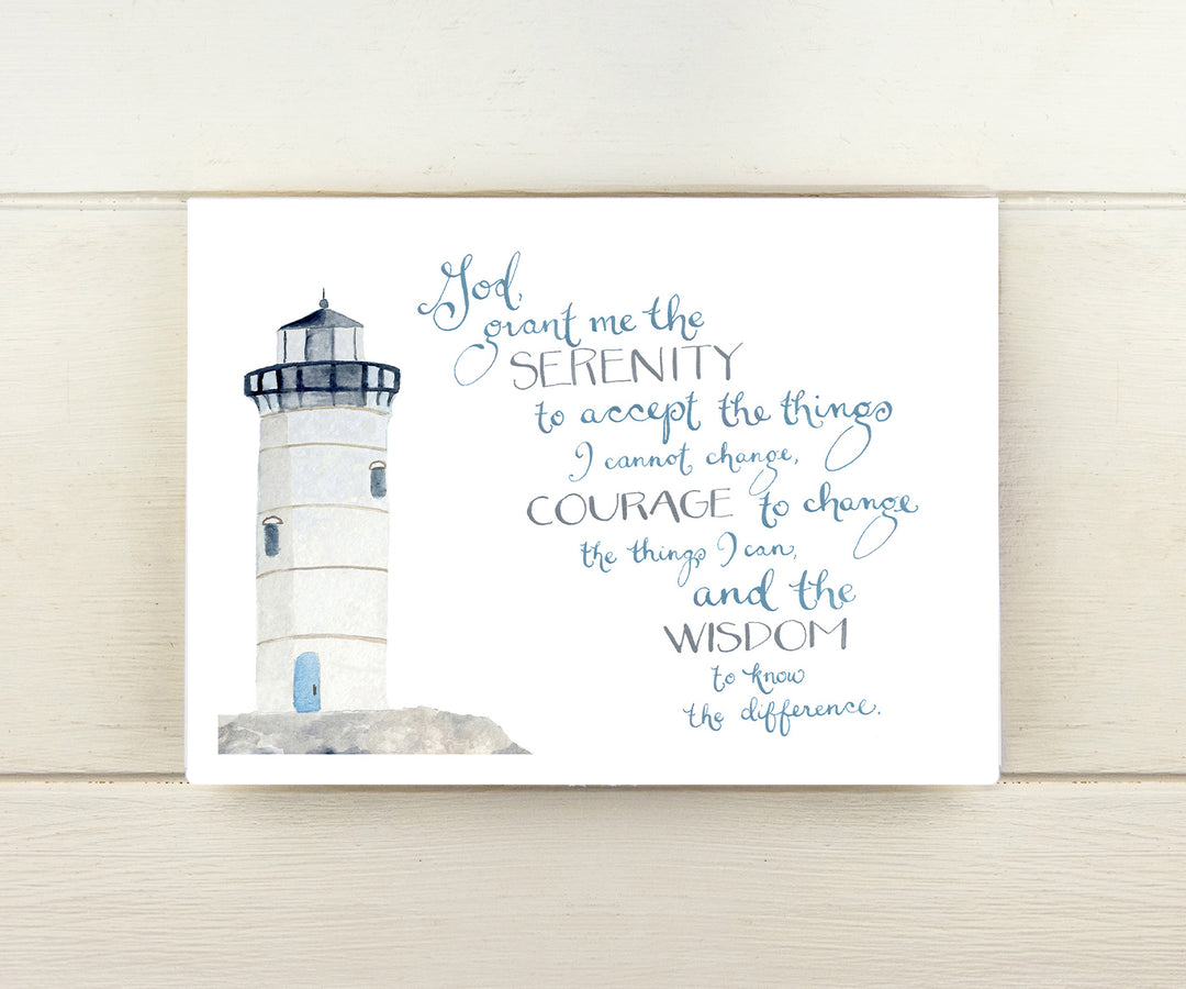 Serenity Lighthouse Recovery Card