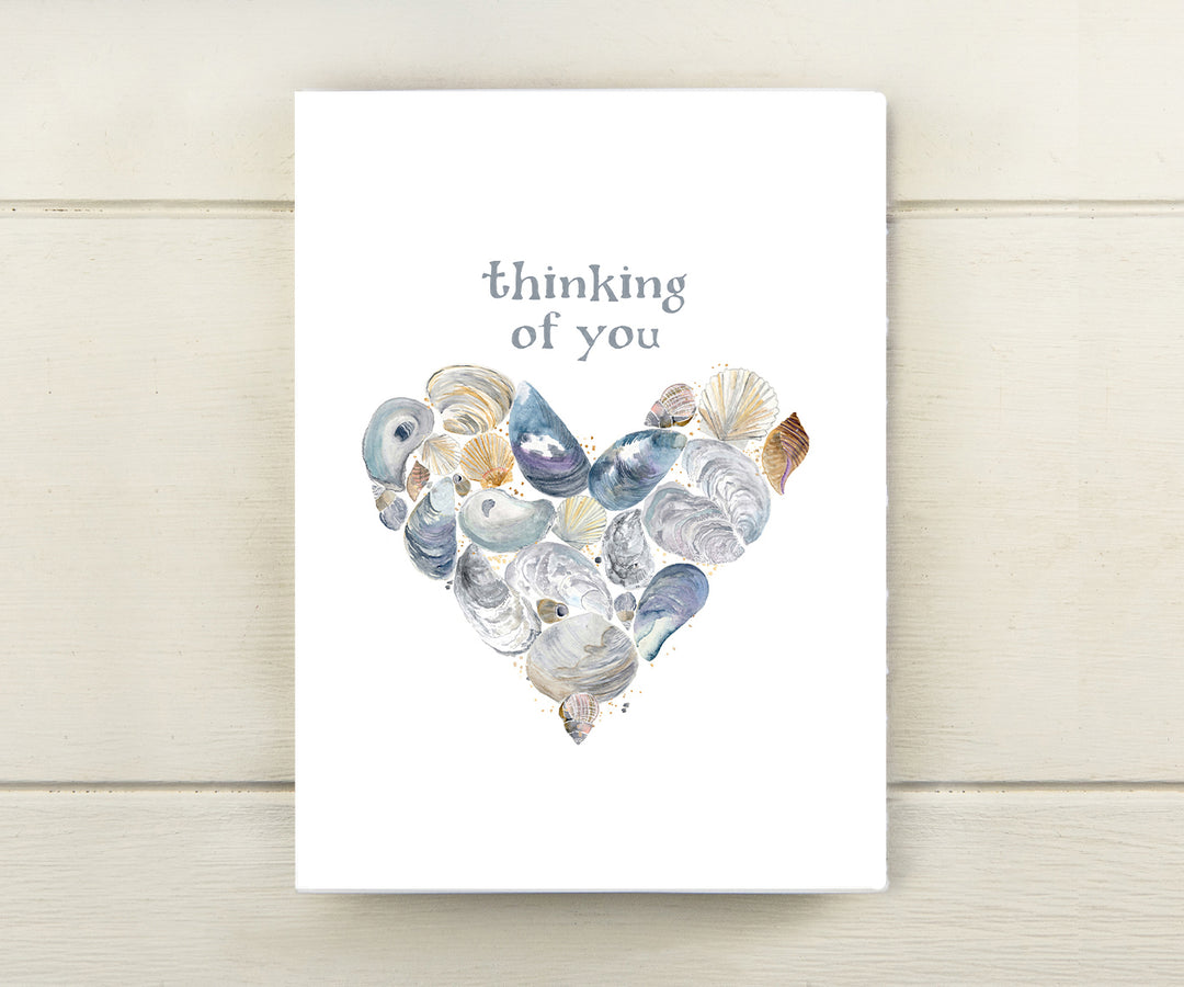 Shell Heart Valentine Card