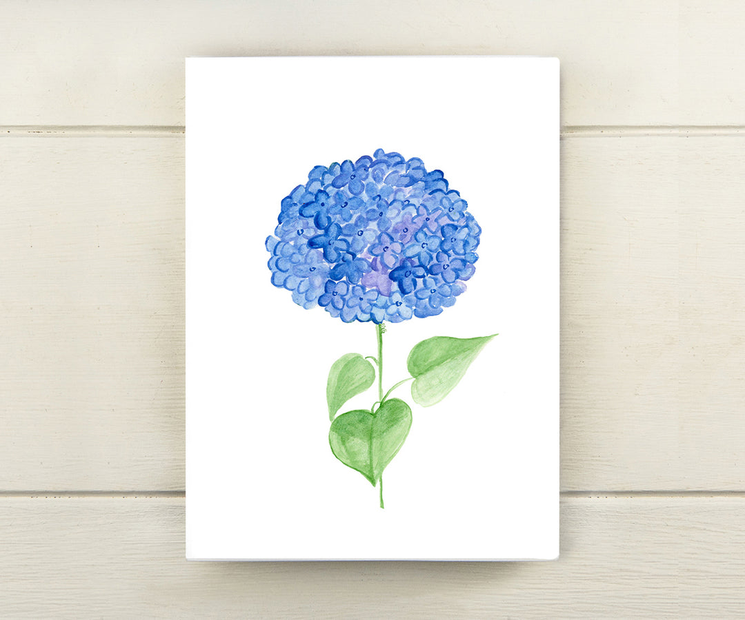 Single Blue Hydrangea Card