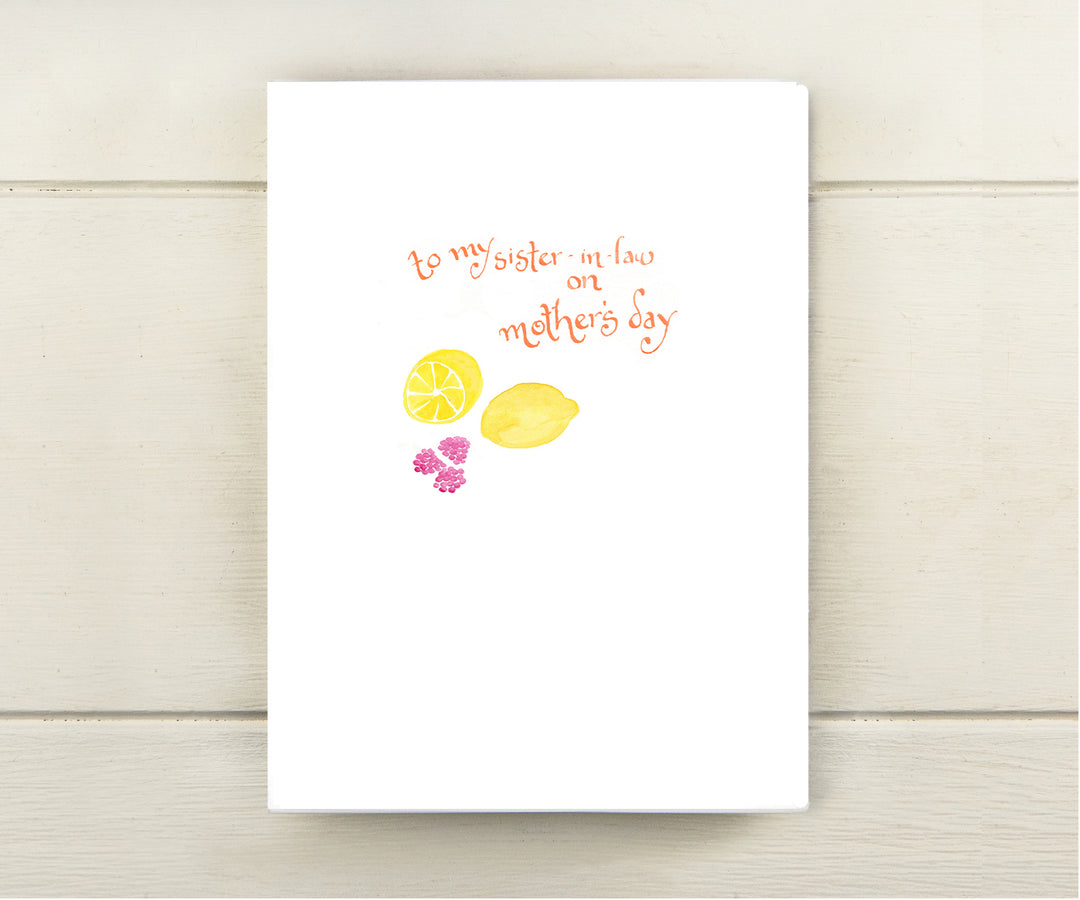 Sister in Law Mother's Day Card