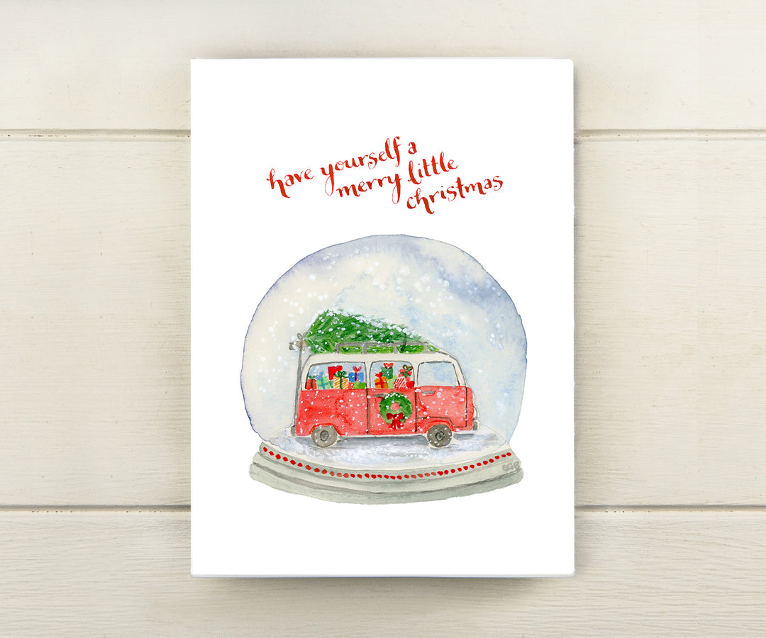 Snow Globe Holiday Card