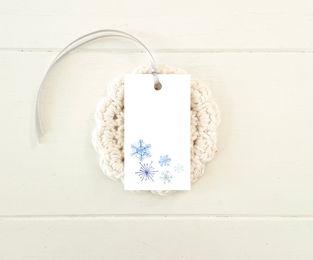 Snowflakes Holiday Gift Tags