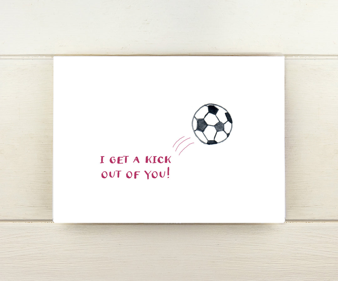 Soccer Valentine Card