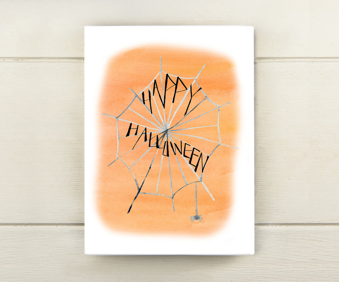 Spiderweb Halloween Card