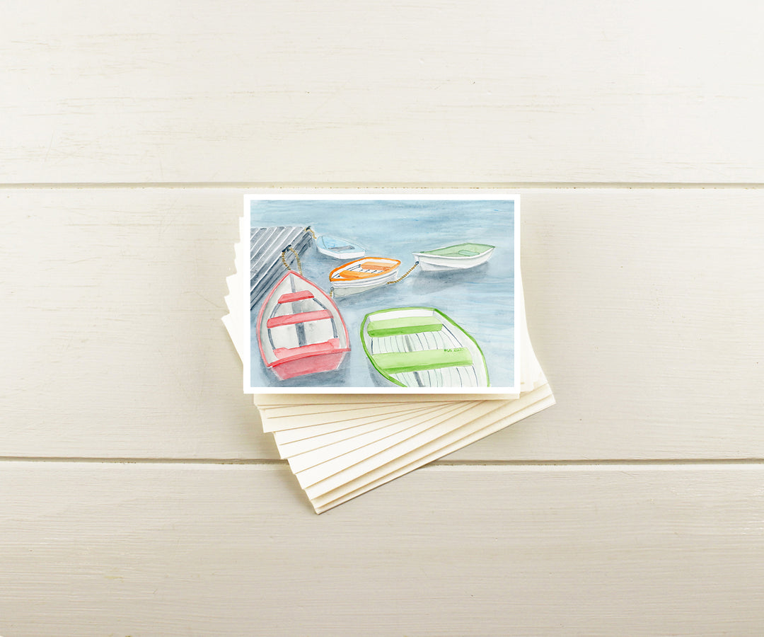 Summer Skiffs Note Cards