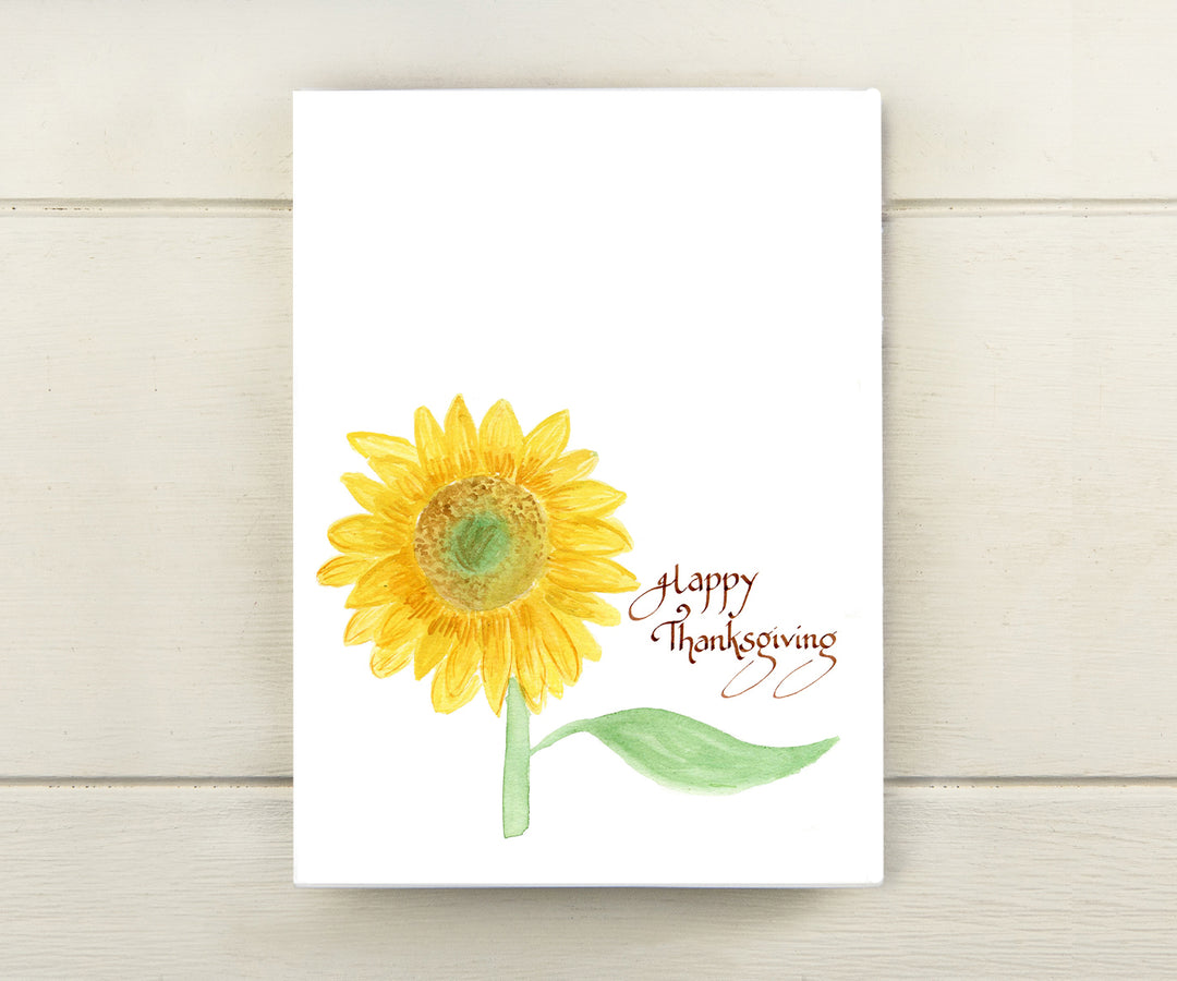 Sunflower Thanksgiving Card