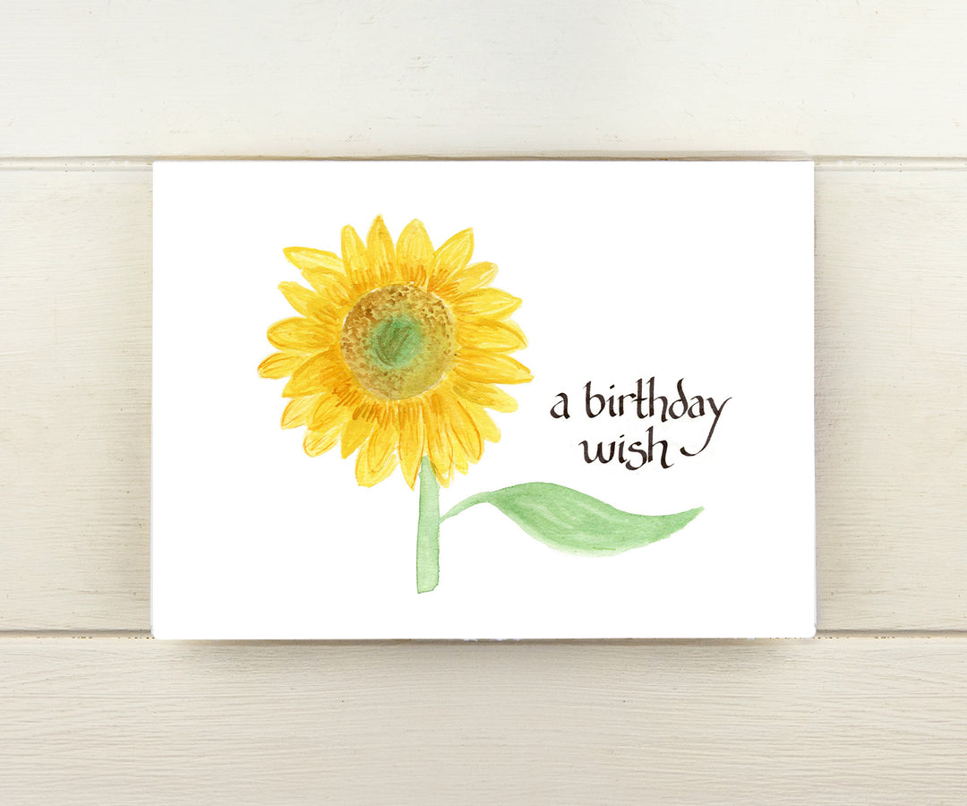 Sunflower Birthday Card