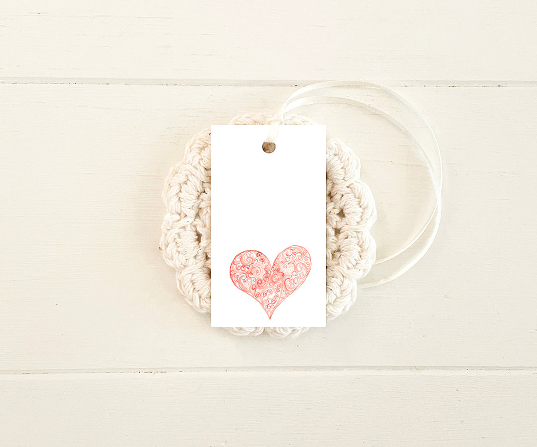 Swirly Heart Gift Tags