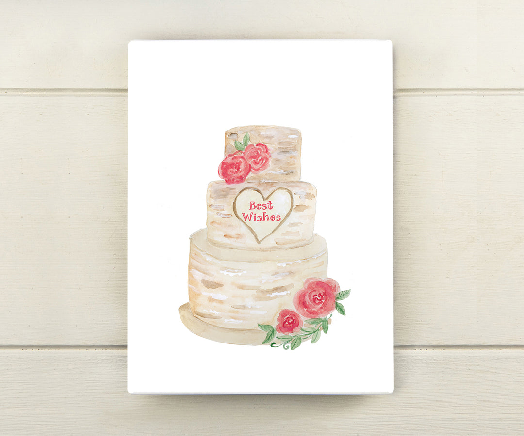 wedding cake card