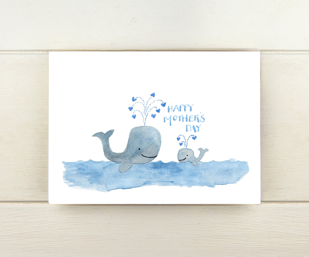 Whales Mother's Day Card