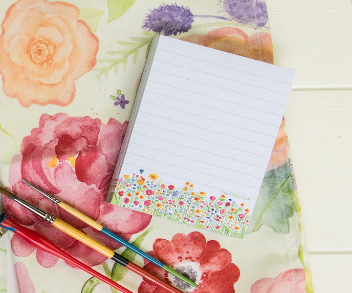 Mini wildflowers notepad