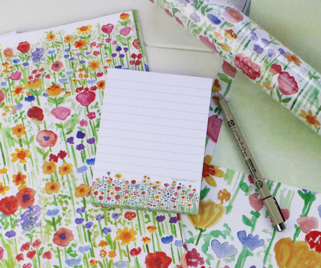 wildflowers notepad