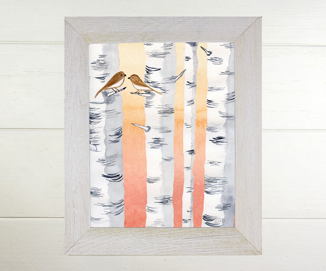 Winter Birches Print