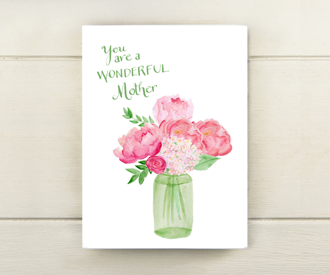 Wonderful Peonies Mother's Day Card