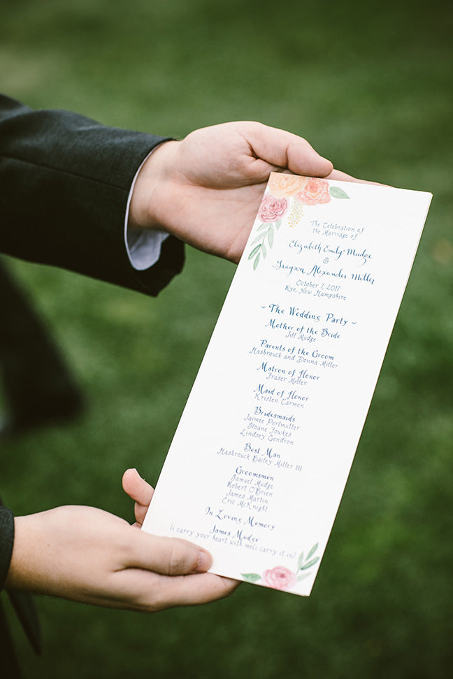 Ceremony Programs