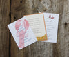 Custom watercolor Wedding Invitation enclosure cards, El's Cards