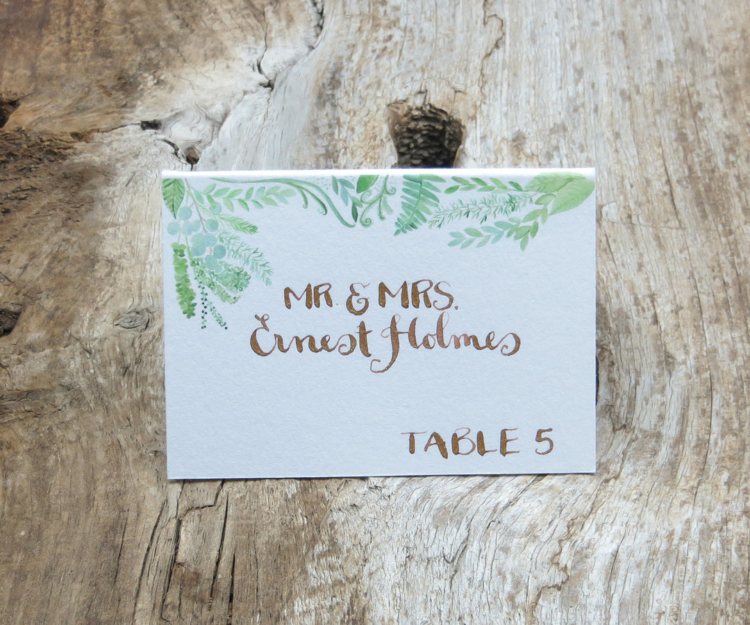 flourishing greens place card