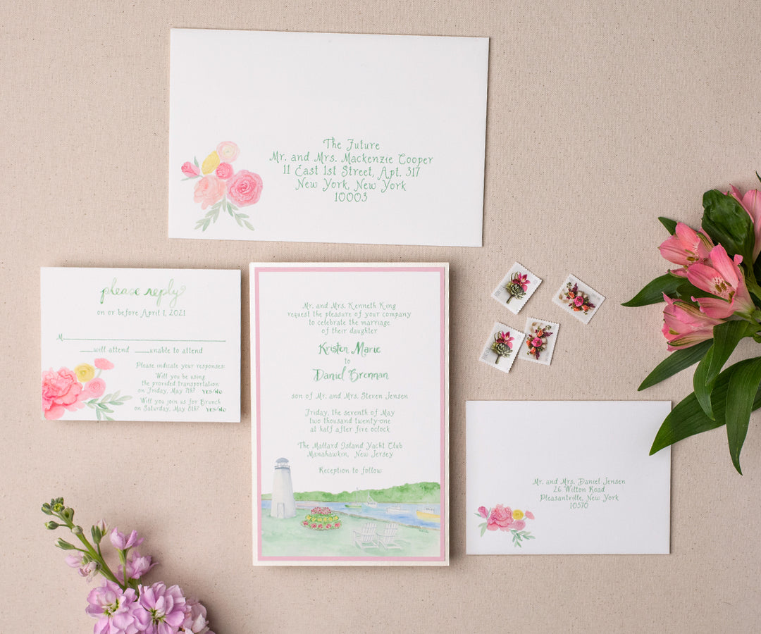 River View Wedding Invitation